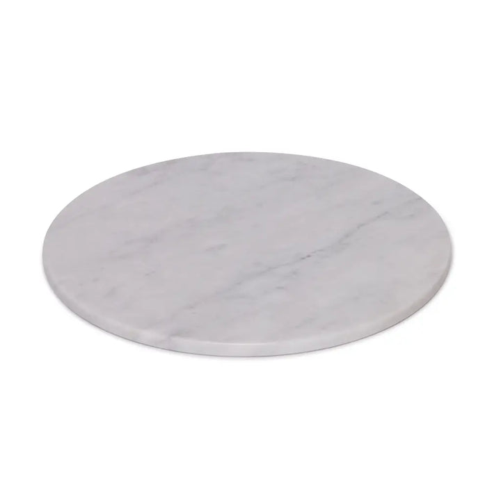 Rundes Marmor Tablett (Weiss)