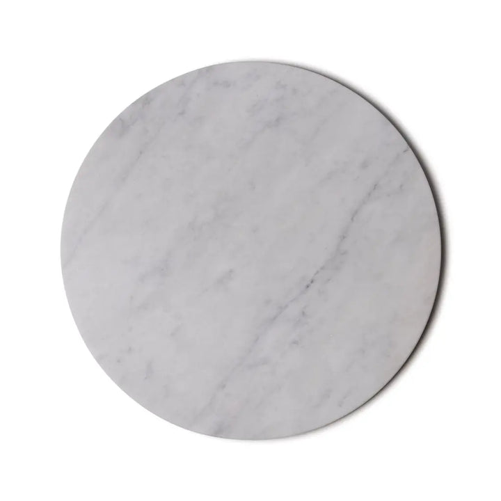 Rundes Marmor Tablett (Weiss)