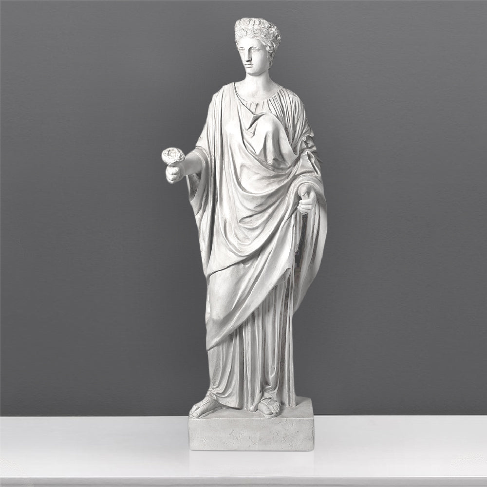 Venus mit Rose Lebensgrosse Statue (Gross)