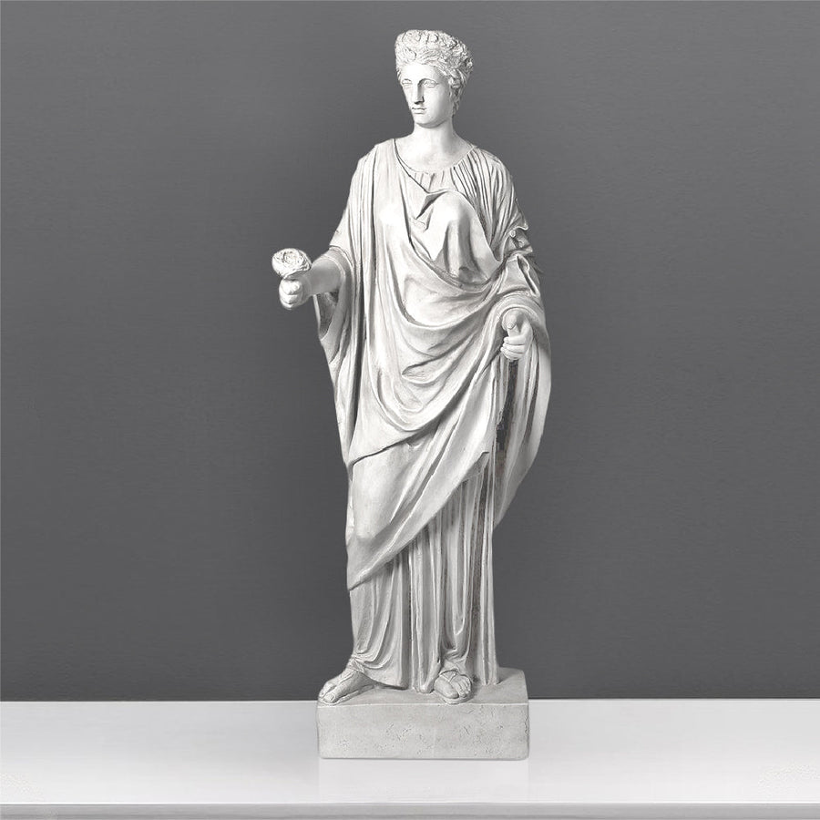 Venus mit Rose Lebensgrosse Statue (Gross)