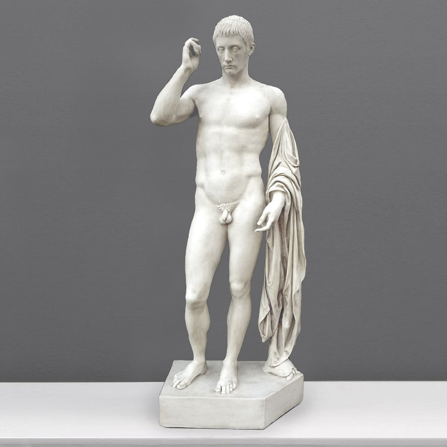 Roemischer Patrizier Lebensgrosse Statue