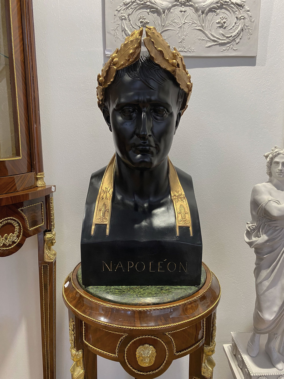 Napoleon als Caesar Büste (Schwarz und Vergoldet)