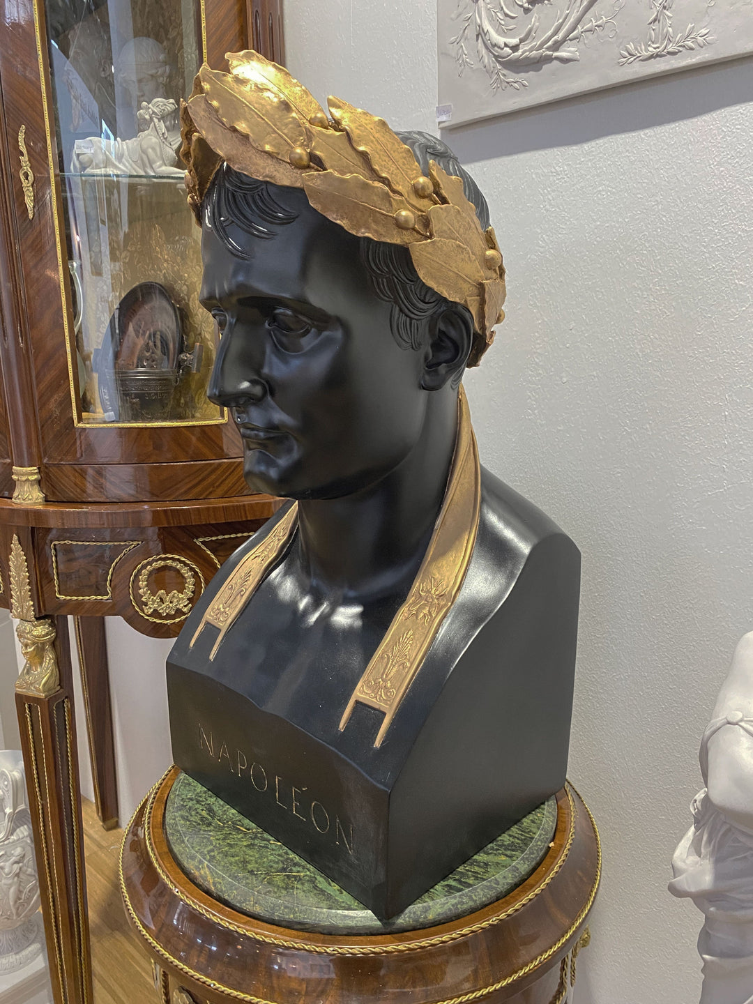 Napoleon als Caesar Büste (Schwarz und Vergoldet)