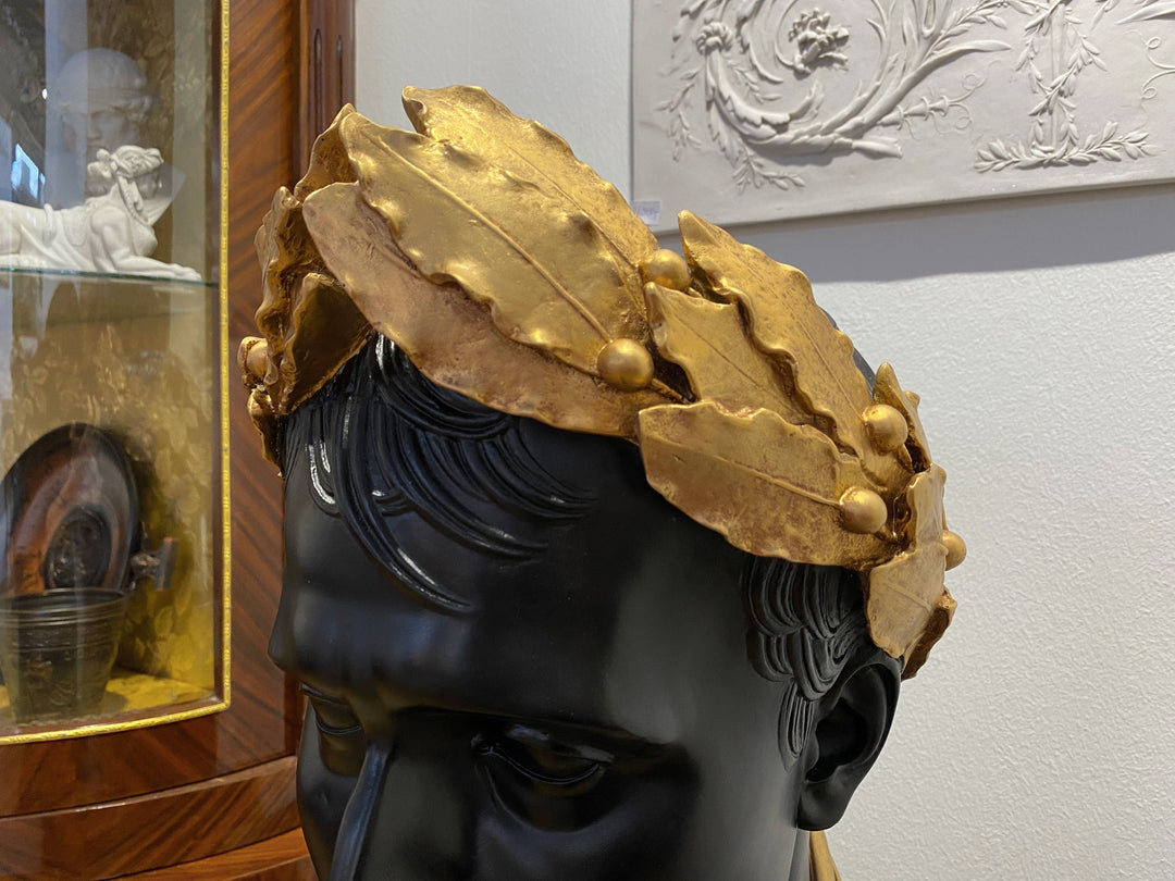 Napoleon als Caesar Büste (Schwarz und Vergoldet)