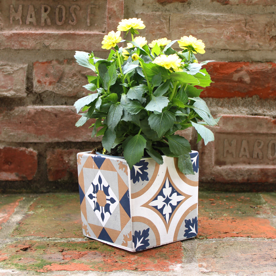 Mediterraner Blauer Pflanztopf