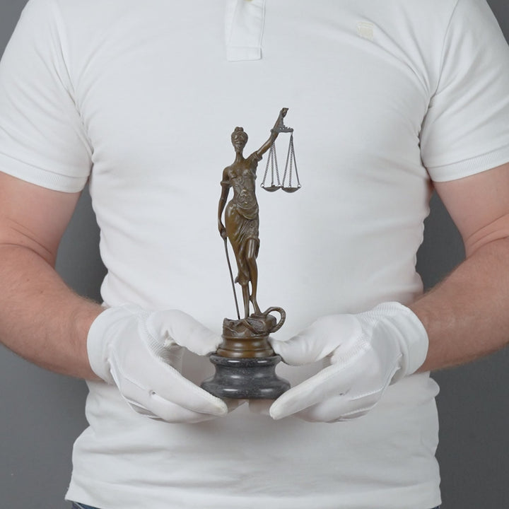 Justitia Statue (Bronze, Wachsguss)