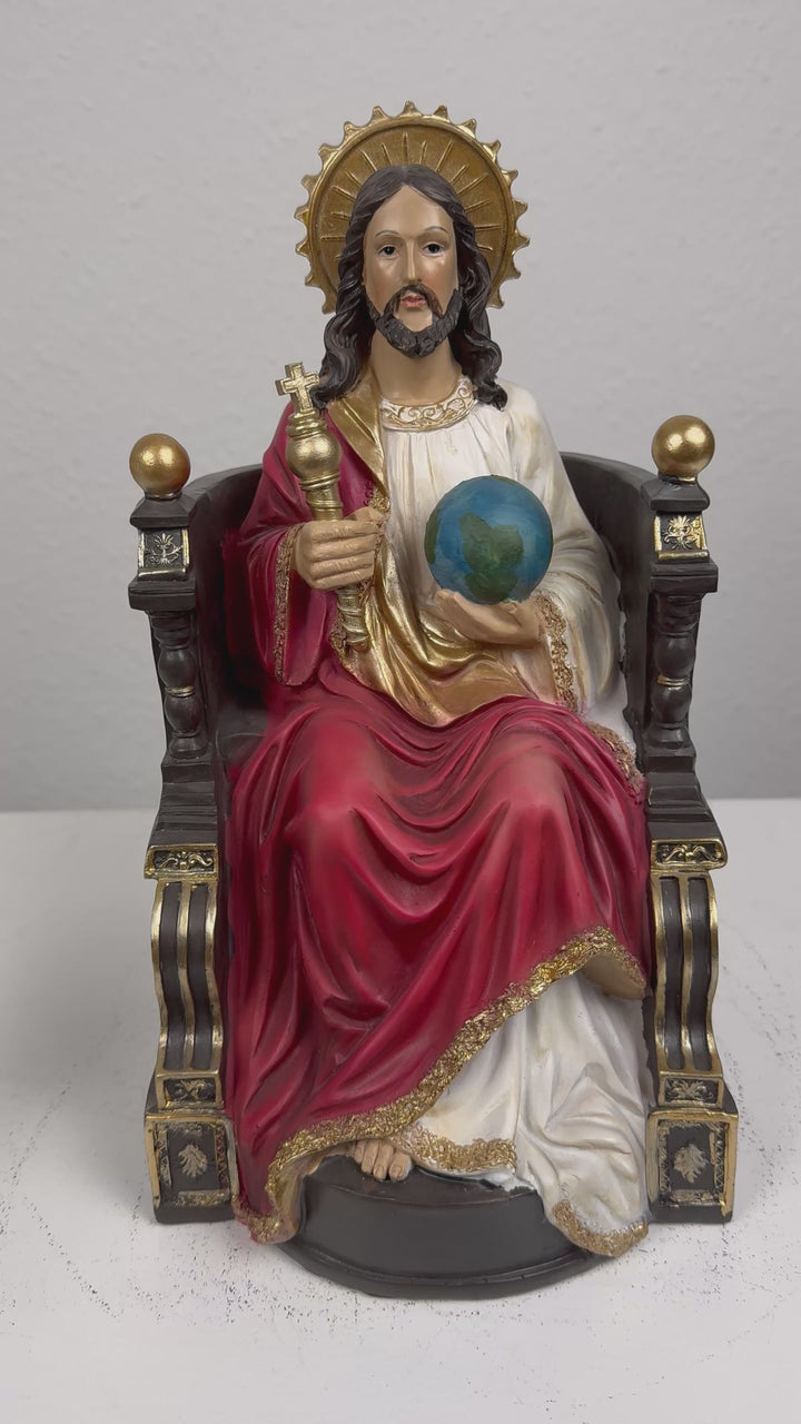 Christus Rex Skulptur – Jesus Statue Herr des Himmels und der Erde