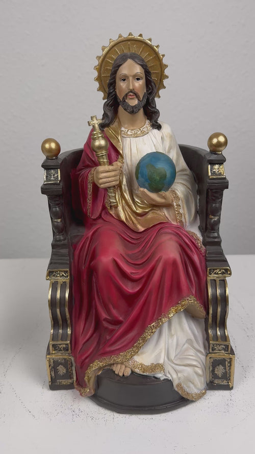 Christus Rex Skulptur – Jesus Statue Herr des Himmels und der Erde