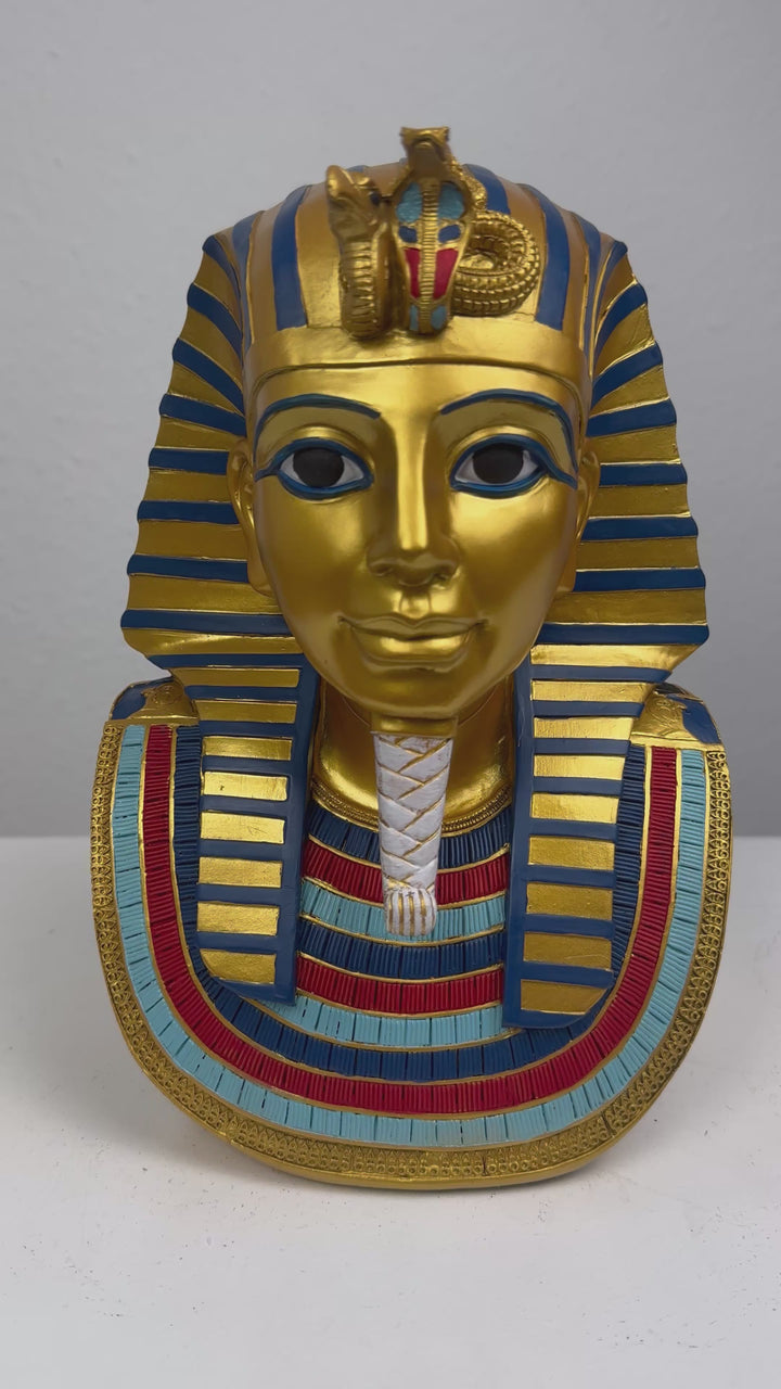 Tutanchamun Büste Skulptur – Ägyptischer Pharao Statue