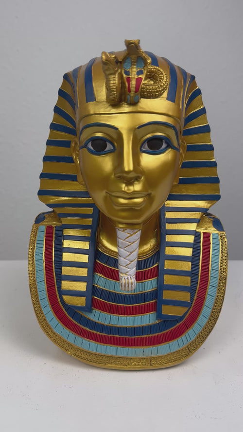 Tutanchamun Büste Skulptur – Ägyptischer Pharao Statue
