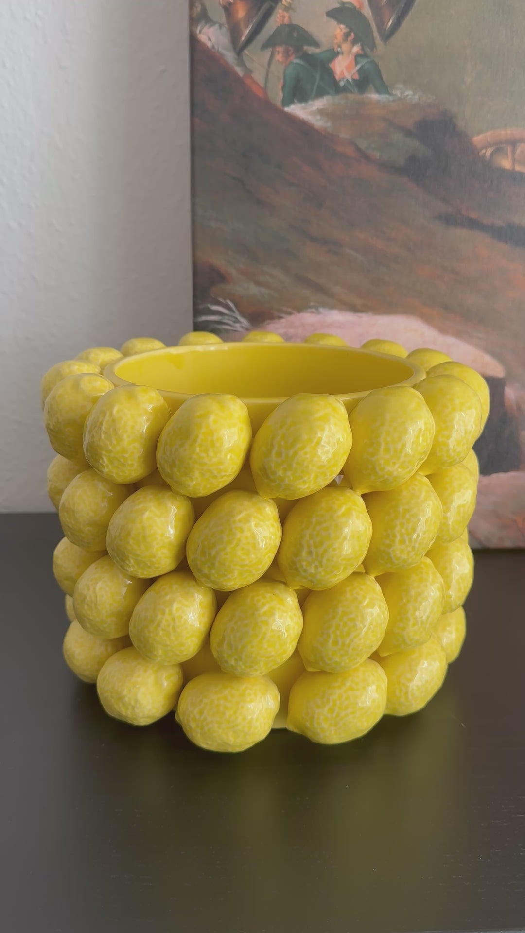 Zitronen Vase (Sizilianische Keramik)
