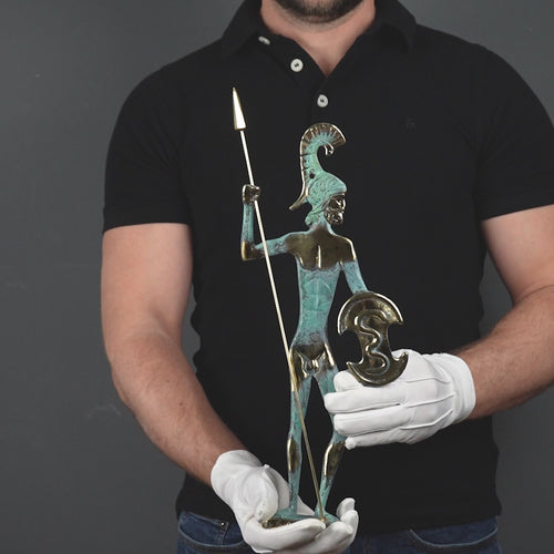 Leonidas – Griechischer Krieger (Messing Skulptur)